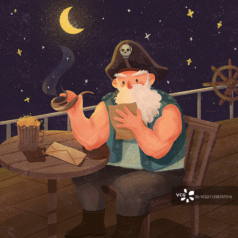 海盗船长图片素材