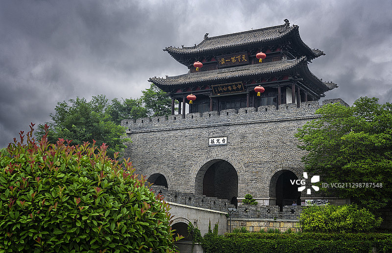 中国，山东省，枣庄市，台儿庄运河古城图片素材