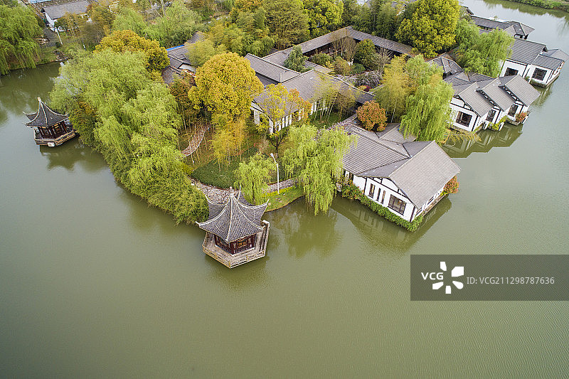 中国江苏省常州市天目湖畔乡村风光图片素材