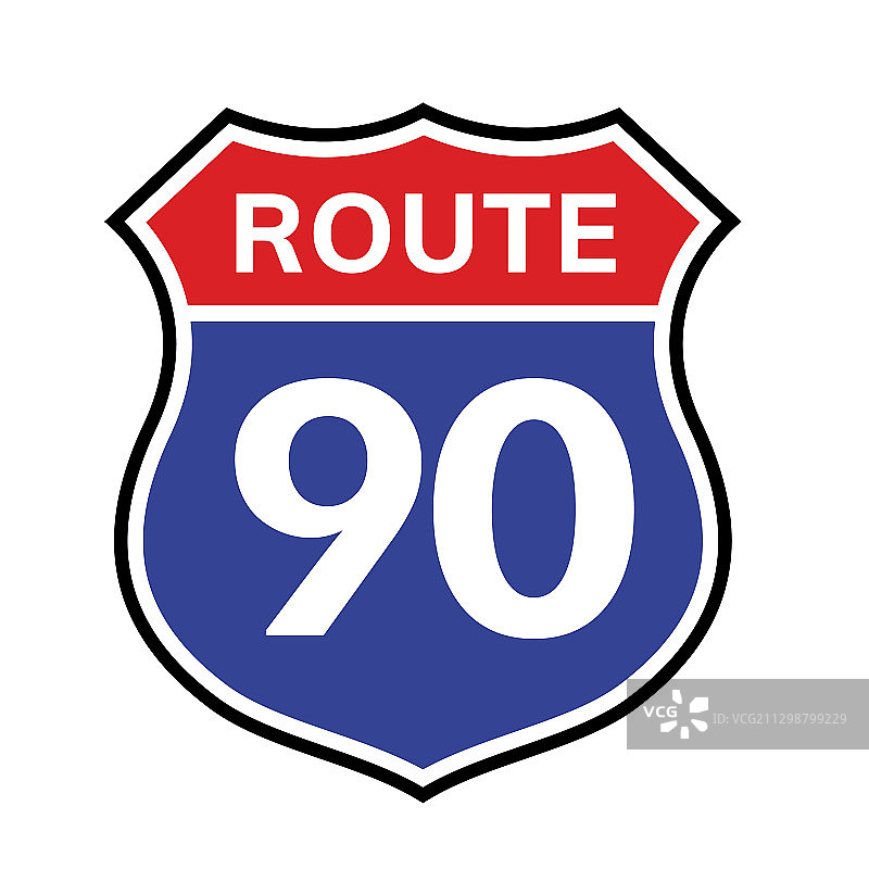 90号公路标志图标图片素材