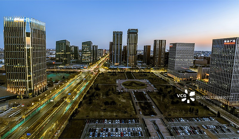 亦庄开发区金色大道图片素材