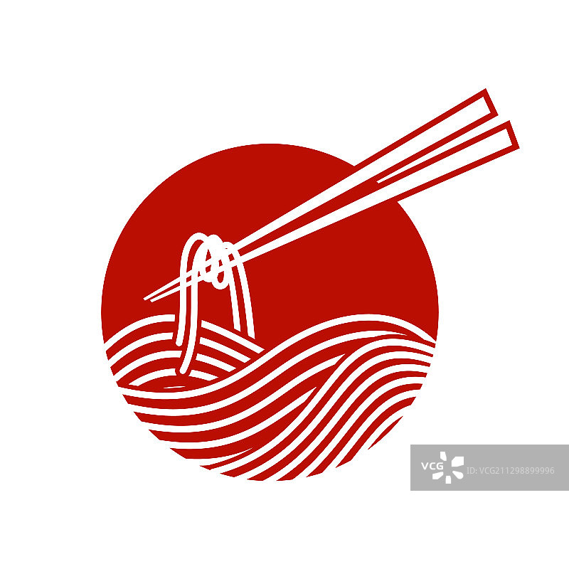 红色面条标志图片素材