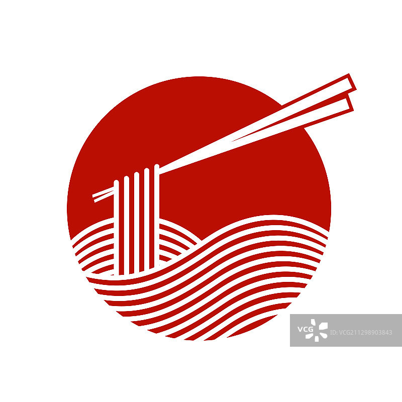 红色面条标志图片素材