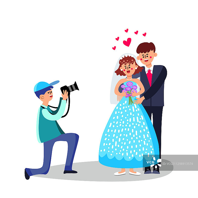 摄影师角色拍摄婚纱照图片素材