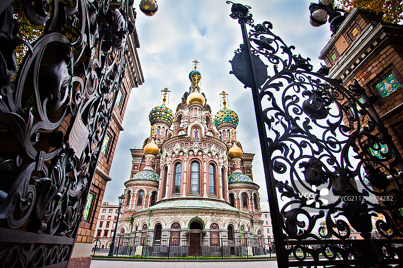 圣彼得堡的滴血救世主教堂图片素材
