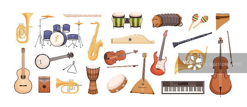 多彩乐器合集图片素材