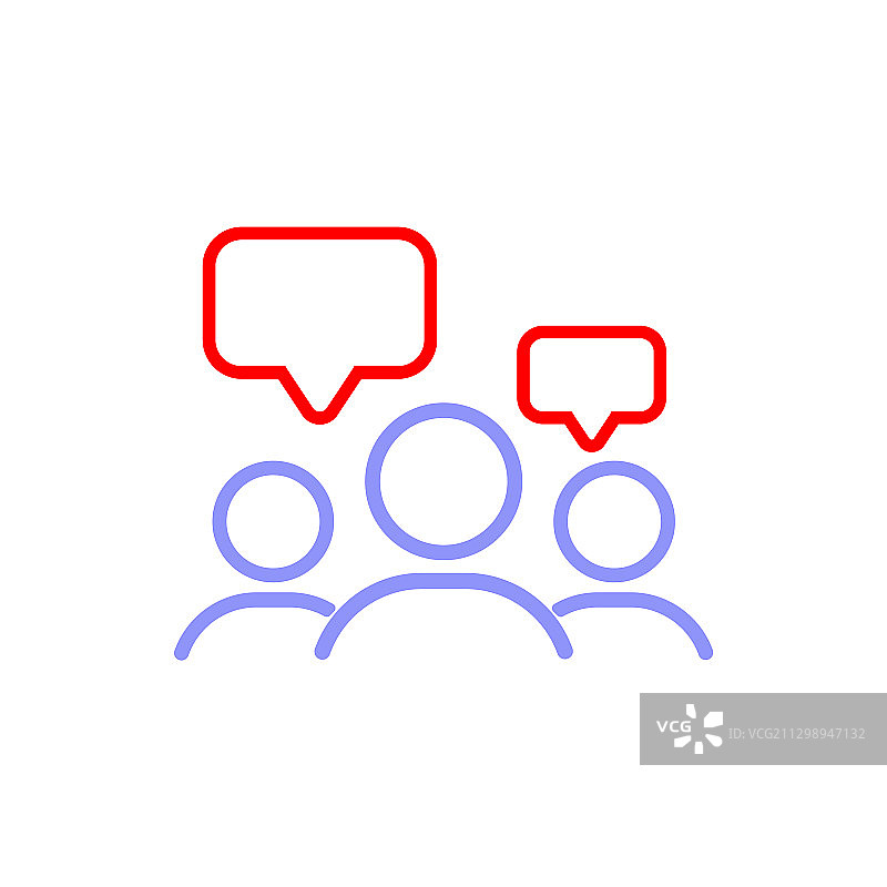 团队交流沟通图标图片素材