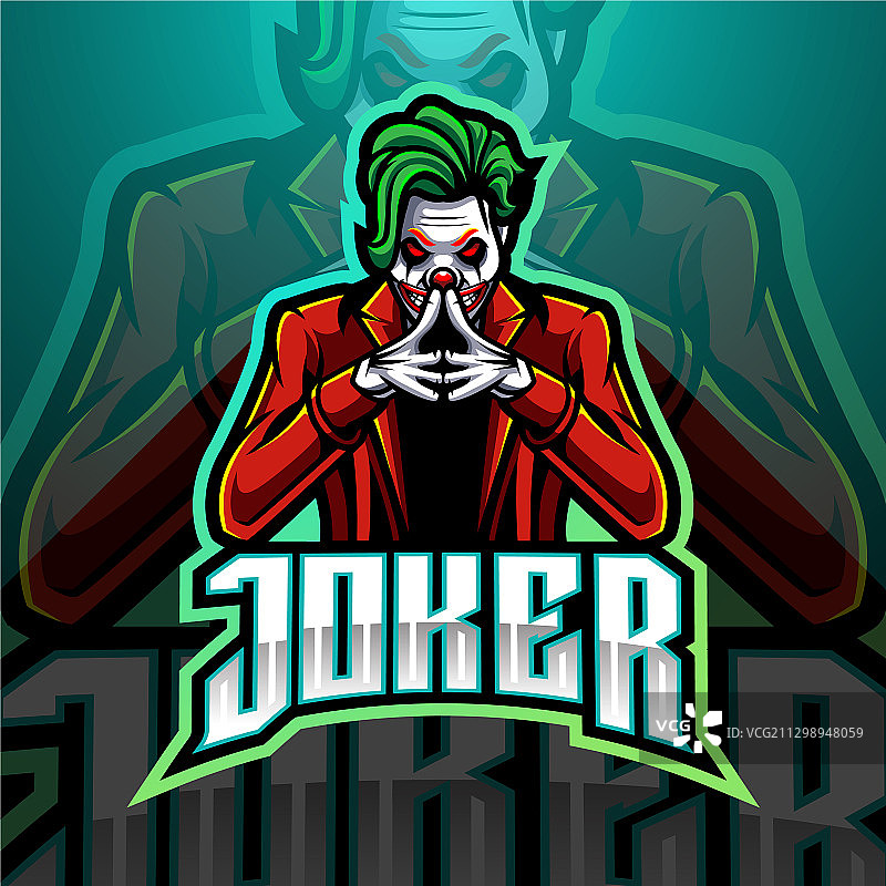Joker电子竞技吉祥物标志设计图片素材