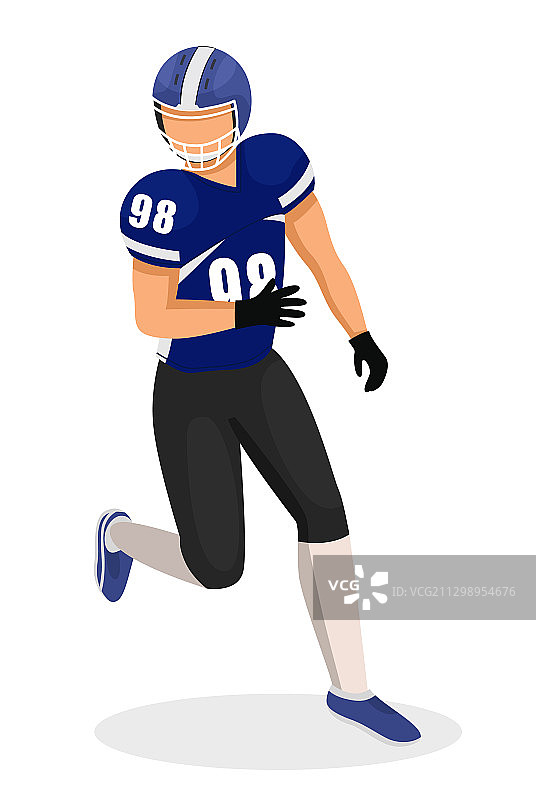 打橄榄球的男人图片素材