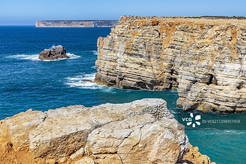 葡萄牙萨格里什海岩石风光图片素材