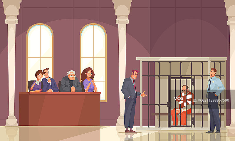 陪审团法律构成图片素材