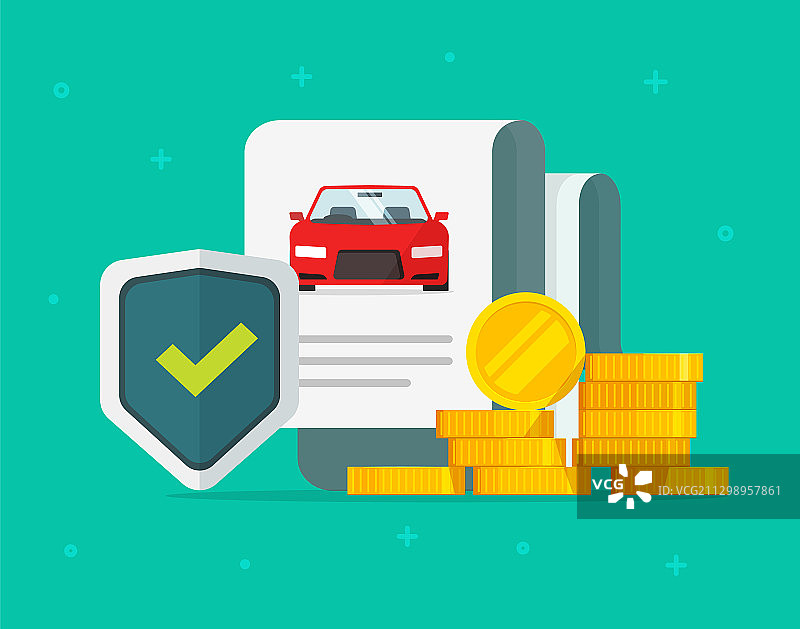 汽车或汽车保险金融担保图片素材