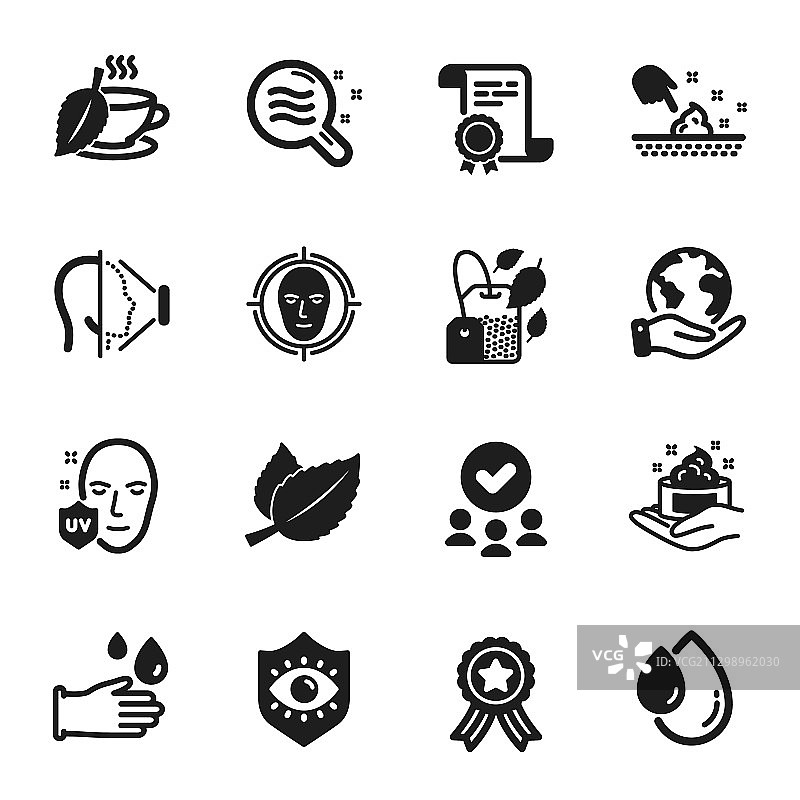 包含薄荷袋皮肤等医疗图标合集图片素材