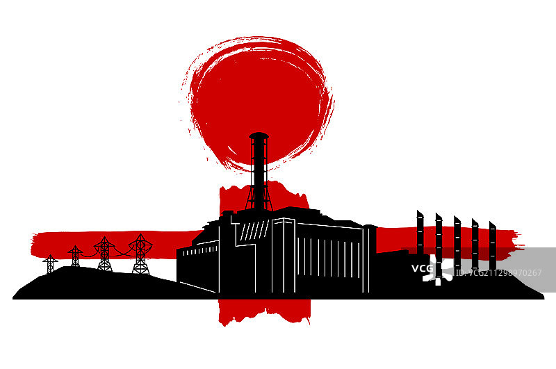 切尔诺贝利核电站灾难瞬间图片素材