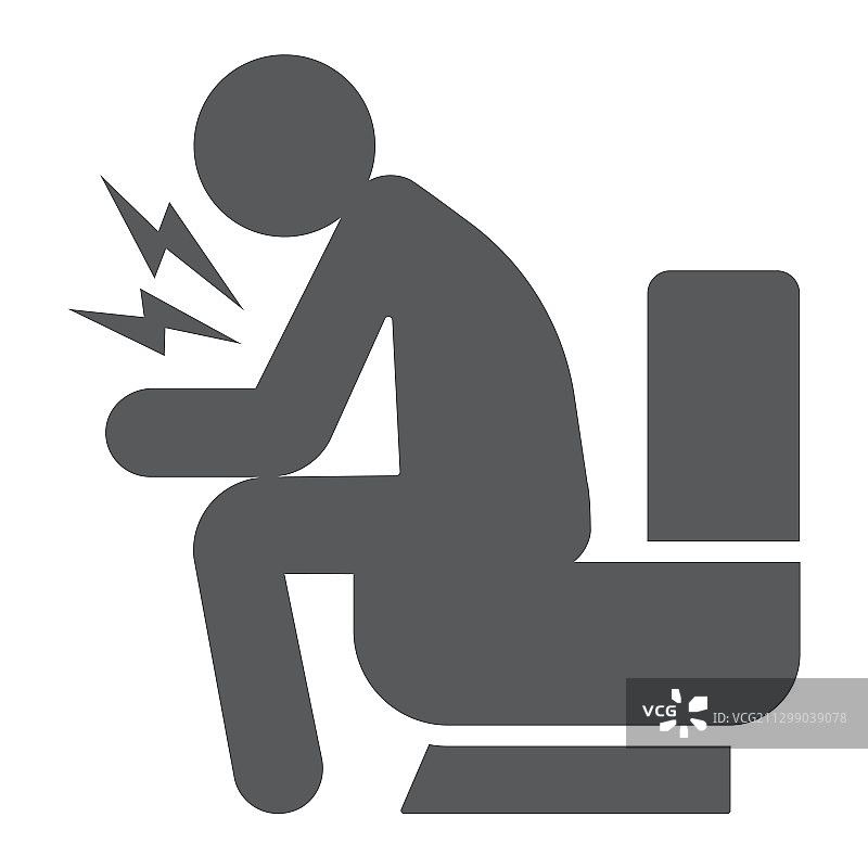 腹泻标志图标、疾病与新冠肺炎男人图片素材