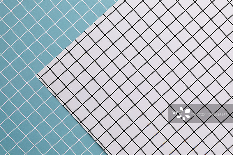 俯视拼接小清新方格条纹静物场景背景素材图正上方视角叶子图片素材