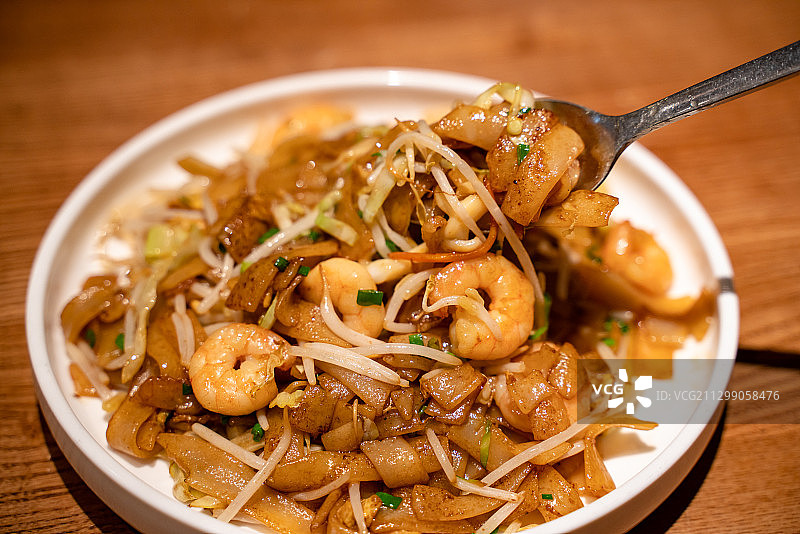 鲜虾海鲜炒粉图片素材