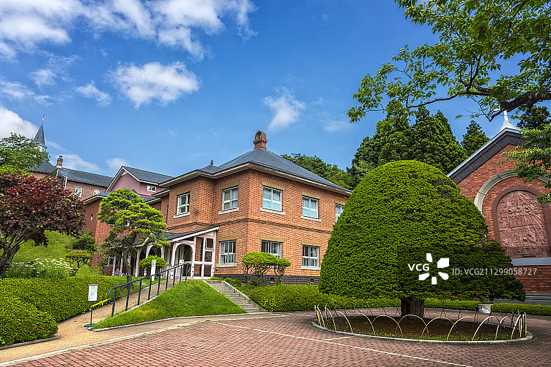 亚洲，日本，北海道，托拉比斯契诺女子修道院图片素材
