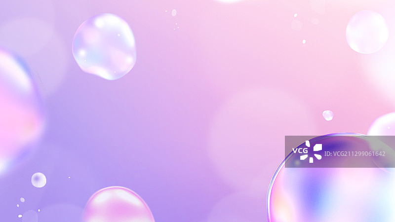 3D气泡梦幻色图片素材