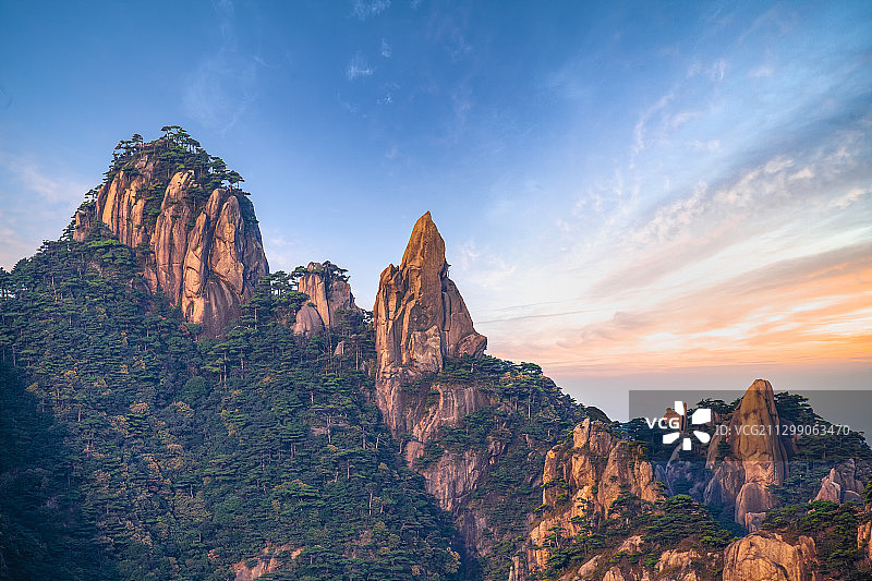 三清山晨曦图片素材