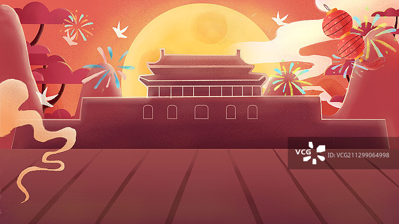 中秋国庆海报背景图片素材