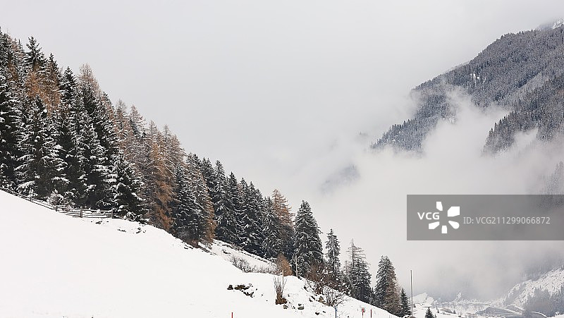 奥地利伊施格尔雪山风光图片素材