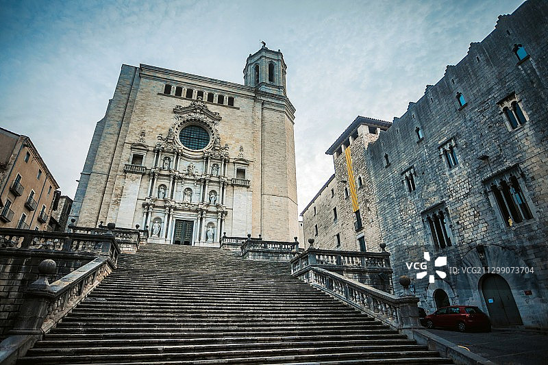 《权力的游戏》外景地——赫罗纳大教堂图片素材
