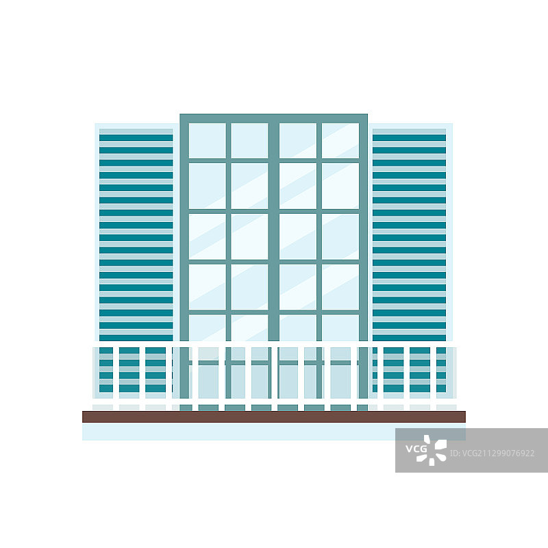 带双开法式门或窗户的阳台图片素材