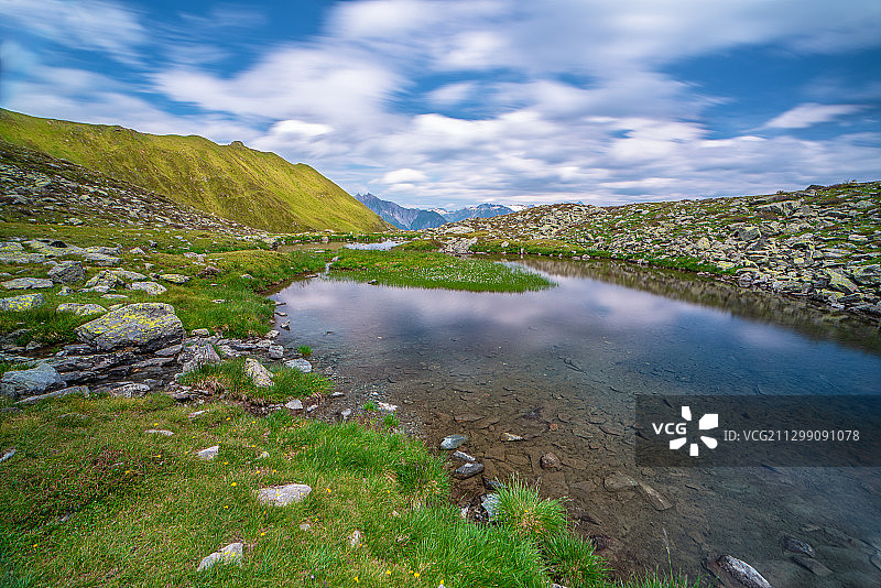 奥地利普拉格拉滕湖泊风光图片素材