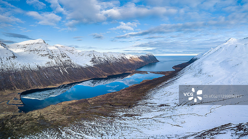 冰岛锡格吕菲厄泽雪山风光图片素材