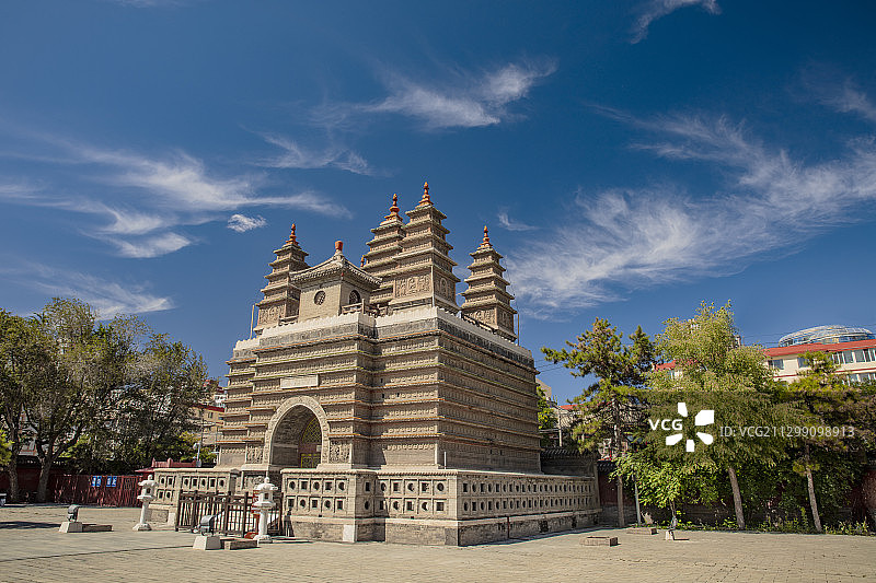 五塔寺，金刚座舍利宝塔。图片素材