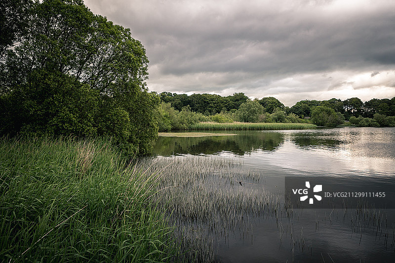 英国金罗斯的湖泊风光图片素材
