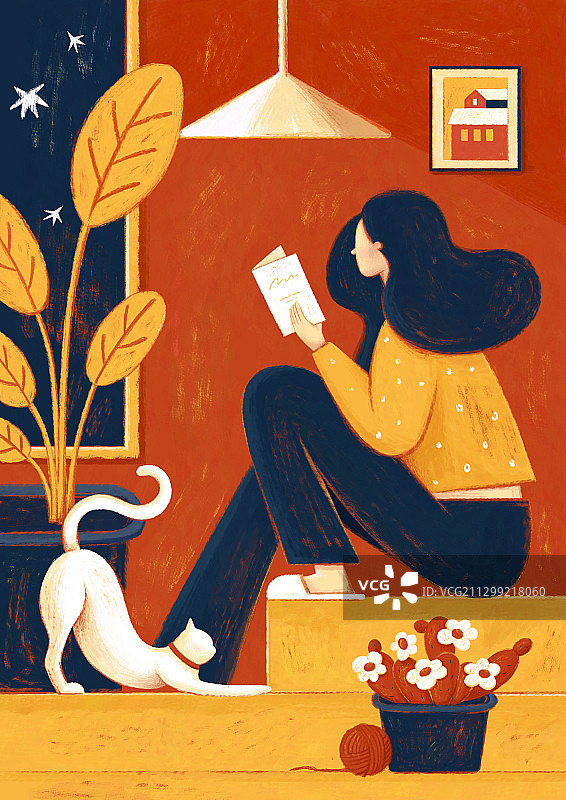 深夜阅读图片素材