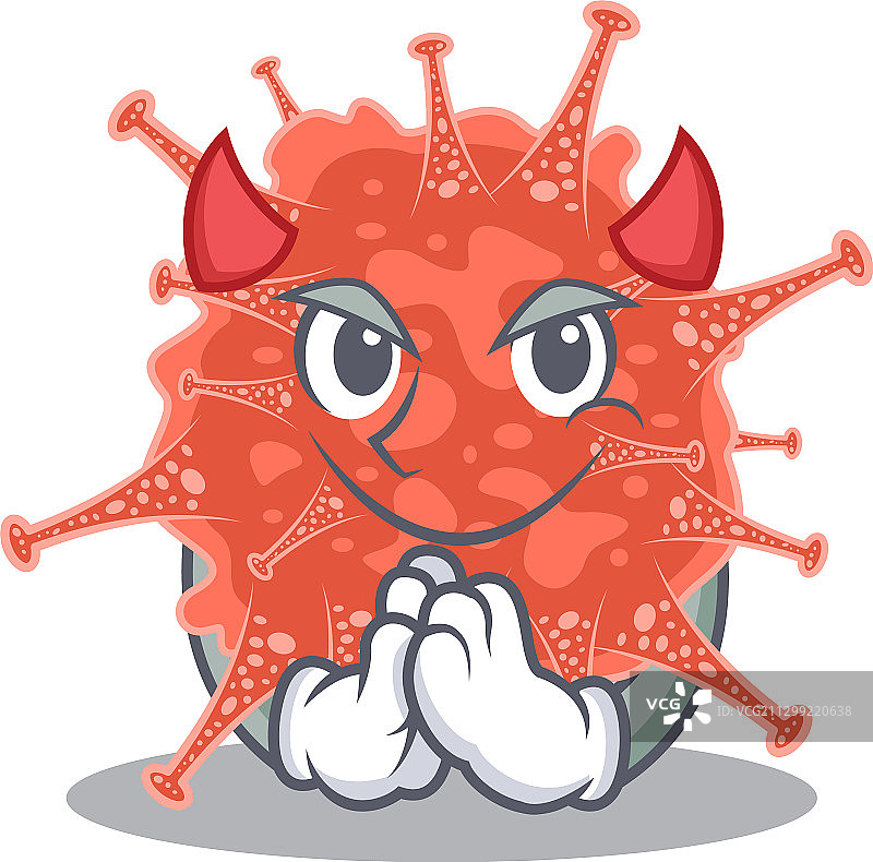 冠状病毒卡通形象图片素材