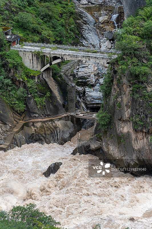 中国云南香格里拉虎跳峡风光图片素材