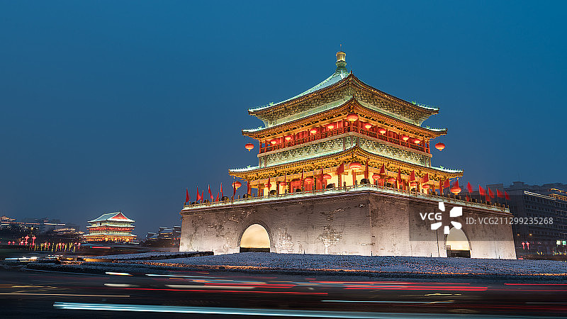 西安钟楼图片素材