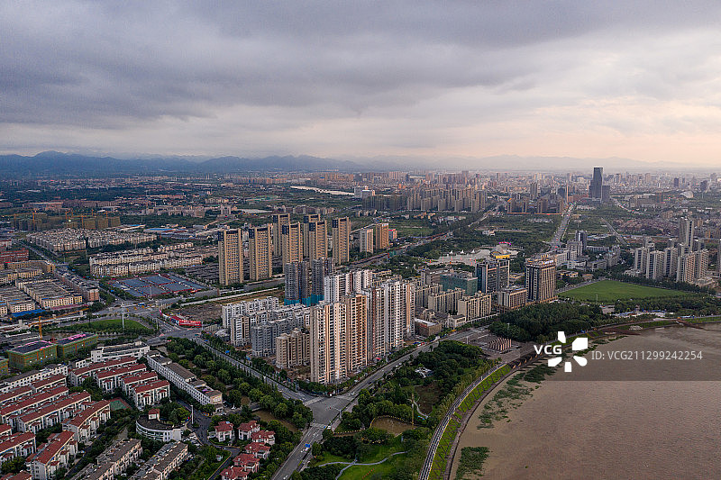 金华金东区航拍图片素材