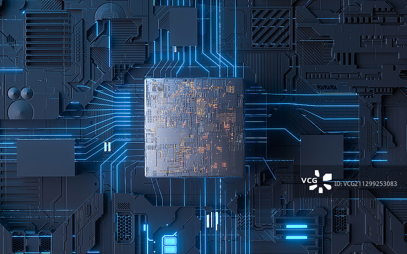 科技智能芯片创意图图片素材