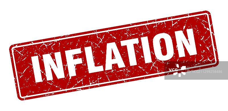 复古红色通货膨胀印章图片素材
