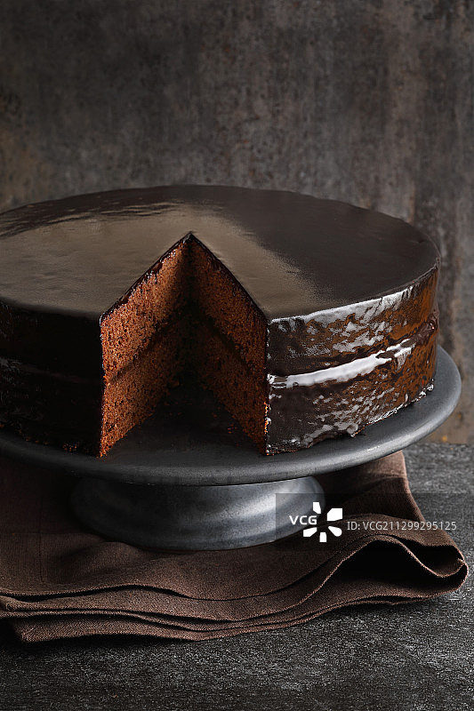 萨赫蛋糕（巧克力蛋糕）图片素材