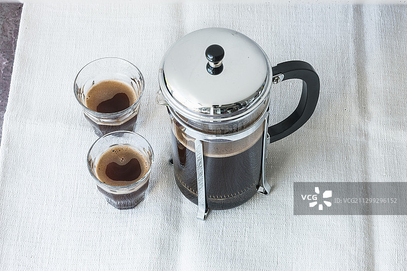 法式压滤壶咖啡图片素材