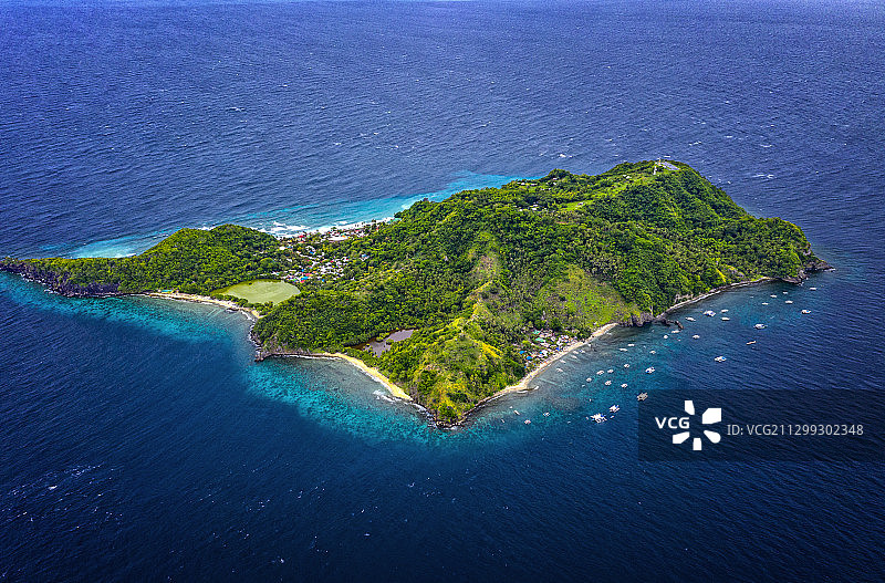 亚洲，东南亚，菲律宾，杜马盖地阿波岛图片素材