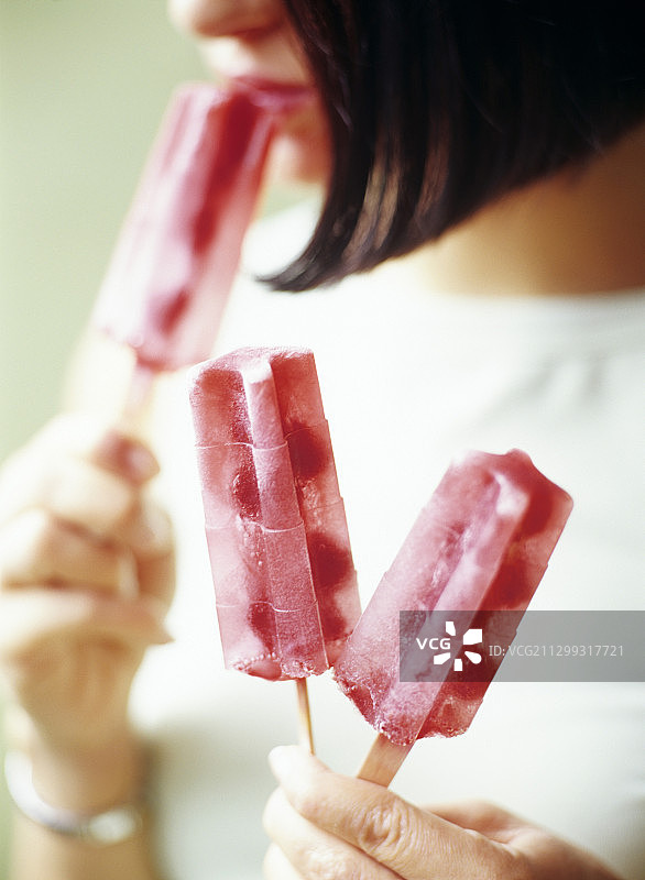 覆盆子冰棍图片素材