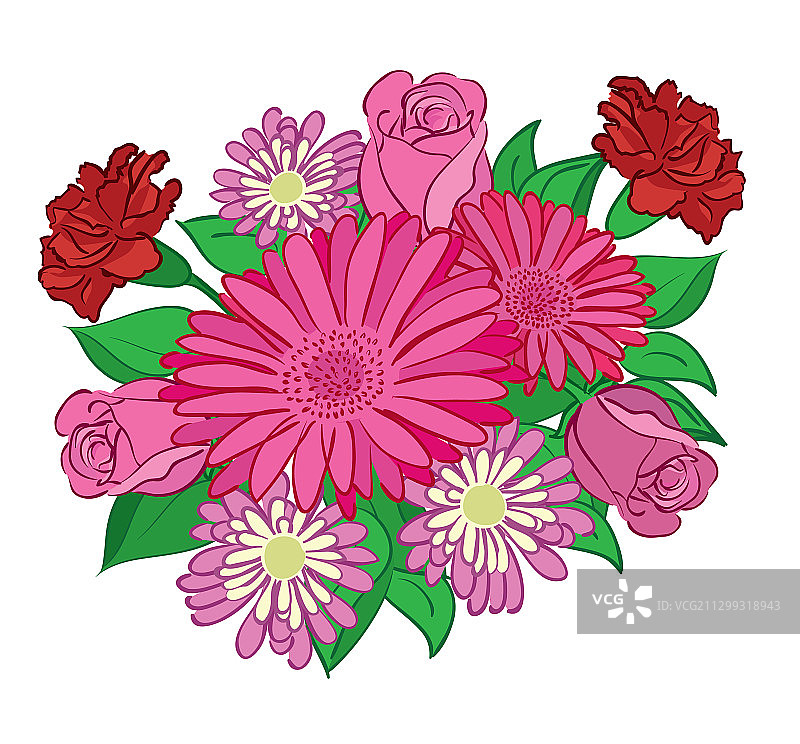 红色花束图片素材