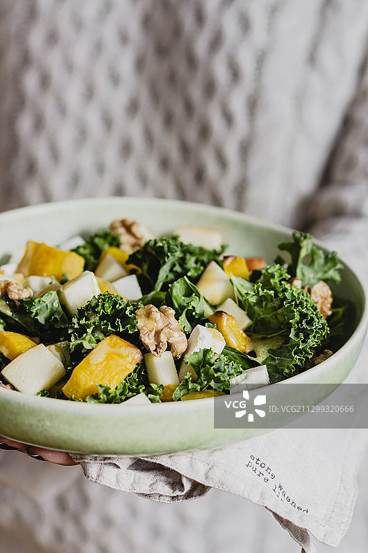 秋季甘蓝南瓜沙拉图片素材