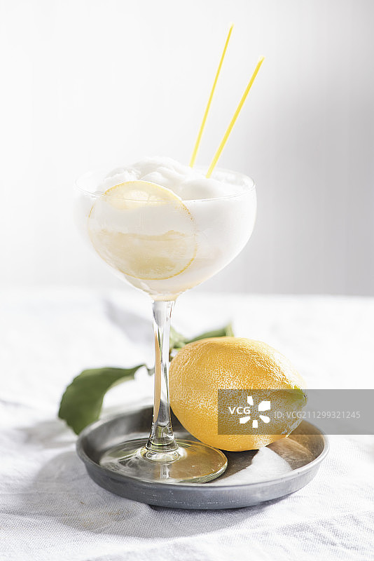 柠檬冰沙图片素材