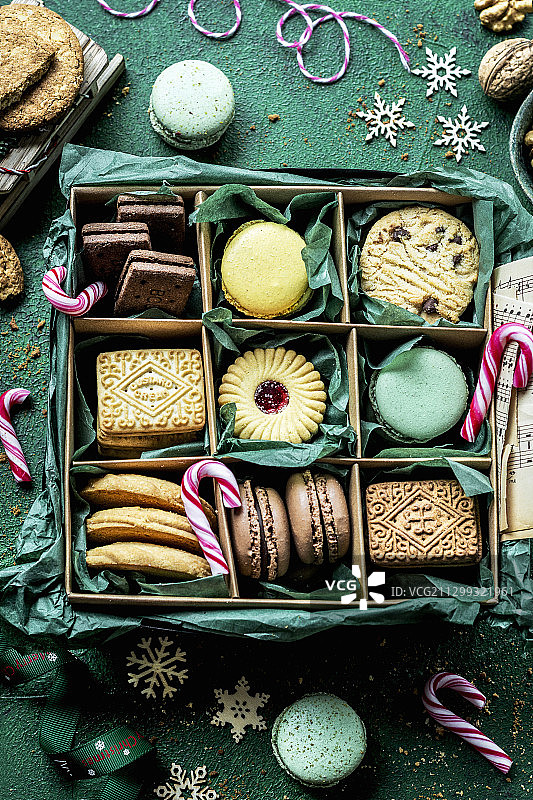圣诞饼干盒图片素材