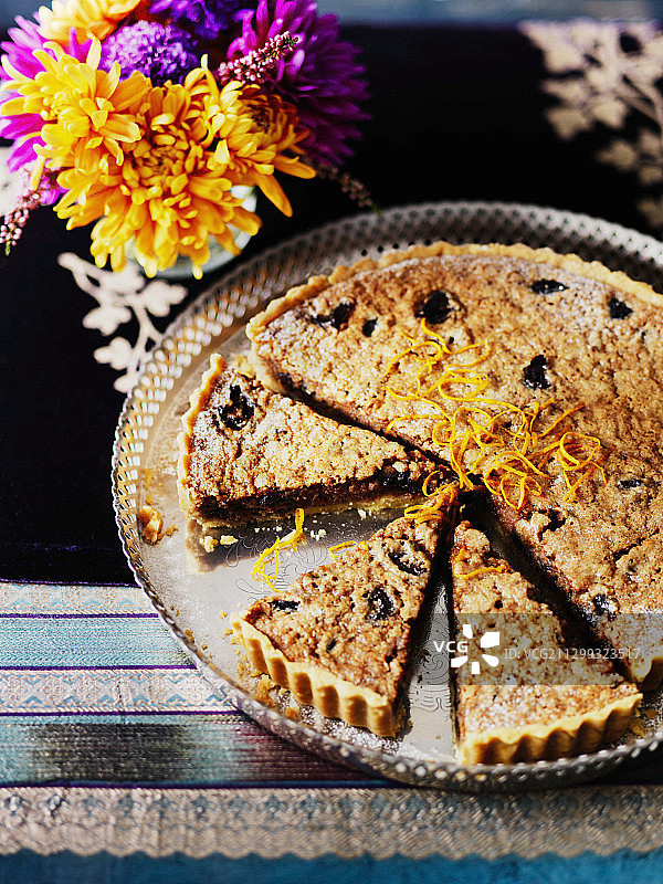 西梅核桃馅饼图片素材