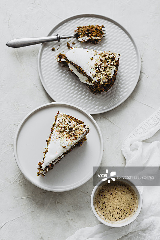 糖霜胡萝卜蛋糕图片素材