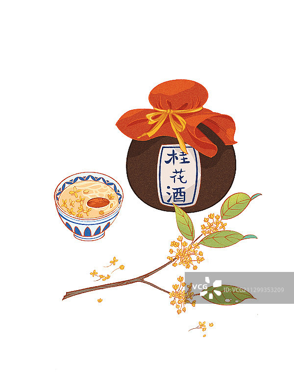 中秋节桂花酒图片素材